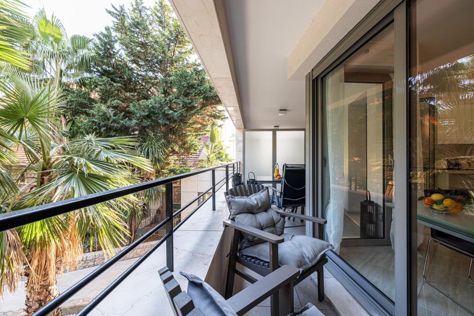 Studio Centre Terrasse Climatisation 50M Plage Menton Buitenkant foto