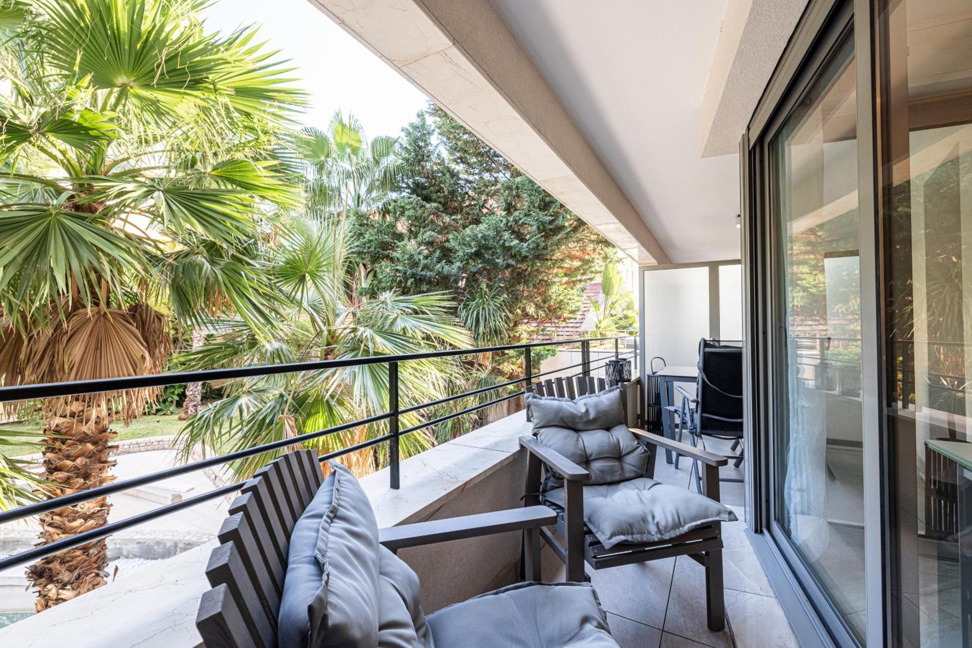 Studio Centre Terrasse Climatisation 50M Plage Menton Buitenkant foto