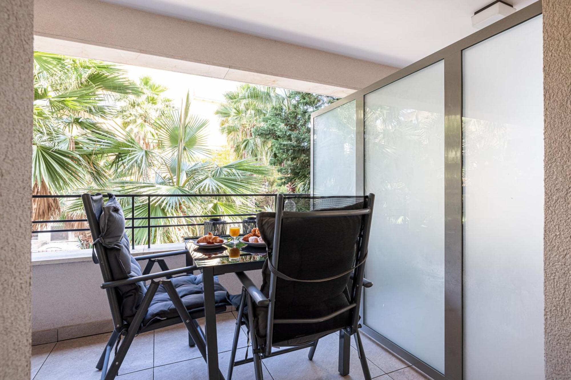 Studio Centre Terrasse Climatisation 50M Plage Menton Buitenkant foto