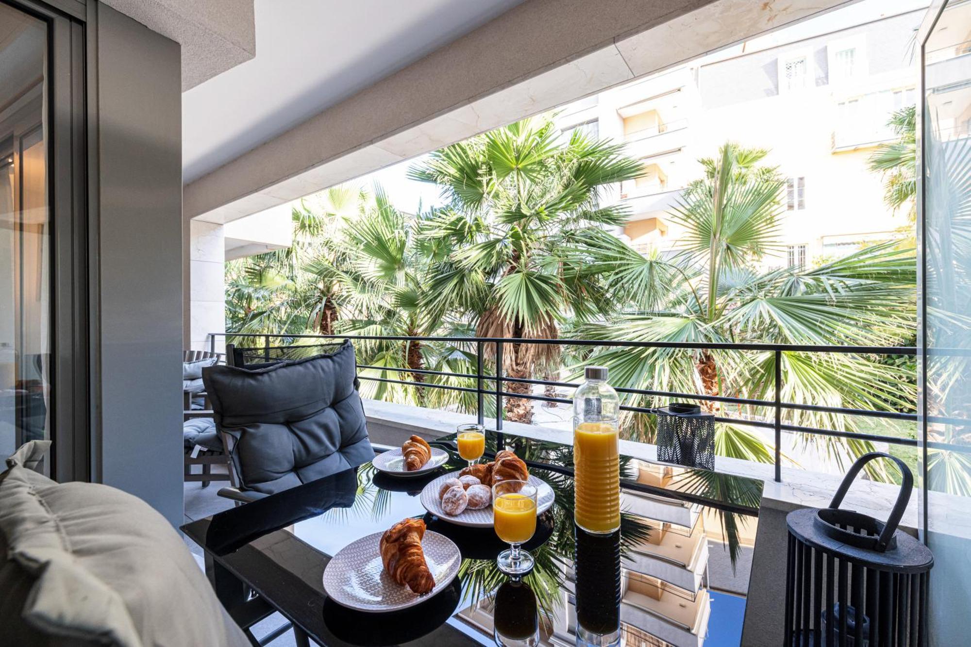 Studio Centre Terrasse Climatisation 50M Plage Menton Buitenkant foto