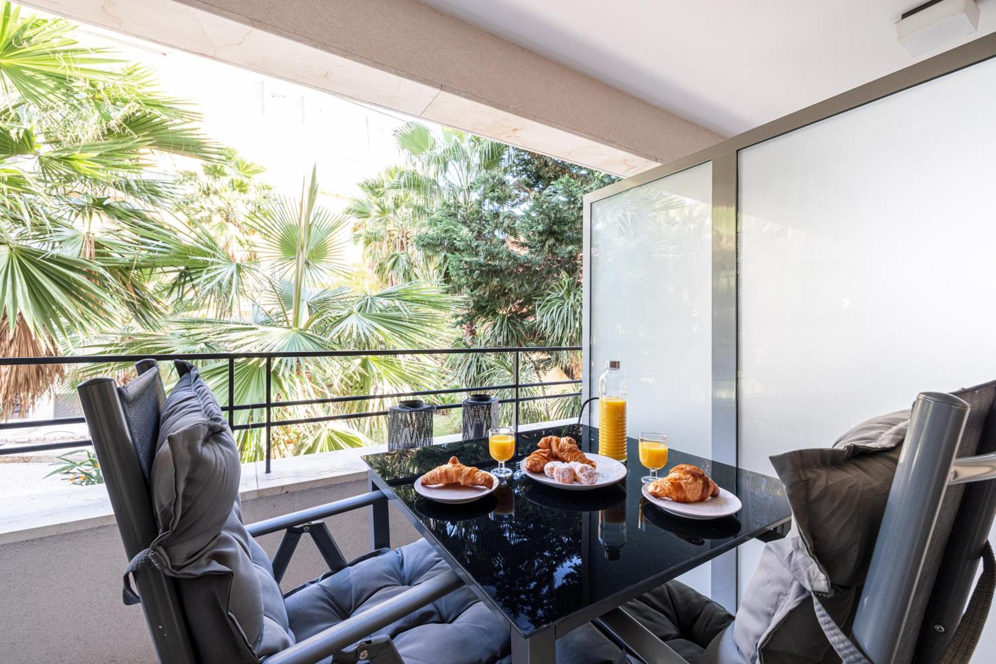 Studio Centre Terrasse Climatisation 50M Plage Menton Buitenkant foto